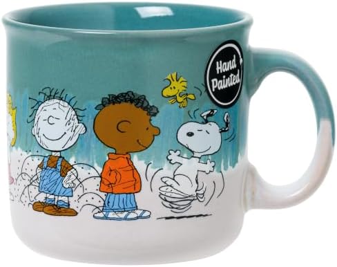 Silver Buffalo Peanuts Snoopy, Reactive Glaze Camper Mug, 20oz by SilverBuffalo
