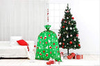 CCINEE Giant Christmas Gift Bags,Green Christmas Sacks for Jumbo Gift Package(36"x44") with Tag Card and Wrapping Tie - Image 6