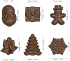 3D Christmas Silicone Molds, Large Size Xmas Baking Mold with Scraper for Cakes, Handmade Soap, Chocolate, Jello, Candy and Candles - Image 4