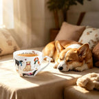 Colorful Scarf Dog Hug Mug, Premium 20 oz Bone China Coffee Tea Mug, Perfect Holiday, Birthday, and Christmas Gift for Dog Lovers, Designed in England by Harvest Green Studio - Image 6