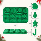Christmas Silicone Molds - 3Pcs Christmas Candy Molds with Gingerbread Man Santa Claus molds for Chocolate Candy Fondant CupcakeGummy Mold for Baking - Image 5