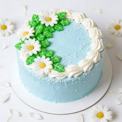 Green Leaf Sprinkles for Cake Decorating, 150g/5.29oz, Edible Green Sugar Sprinkles, Flower Cake Decorations, Edible Leaves for Cake, Cupcake Cookies Topper, Baking Party Spring Supplies - Image 4