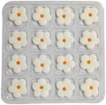 16 Pcs Edible White Sugar Flowers Cake Decorations Icing Decoration by EPHVODI