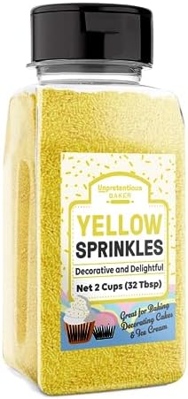 Unpretentious, Yellow Sprinkles, 2 Cup by Unpretentious