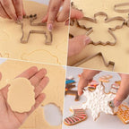 Christmas Cookie Cutters Set, HUINF 11Pcs Cookie Cutters Variety Pack - Gingerbread Men, Christmas Tree, Snowflake, House, Candy Cane, Santa Face, Reindeer and More for Christmas Winter Holiday - Image 5
