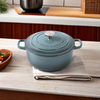 EDGING CASTING Enameled Cast Iron Covered 5.5 Quart Dutch Oven - Image 5
