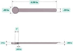 1/8 Teaspoon Long Handle Plastic Measuring Spoon - Image 2