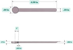 1/8 Teaspoon Long Handle Plastic Measuring Spoon - Image 2