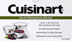 Cuisinart Mixing Bowl Set, Stainless Steel, CTG-00-SMB - Image 9