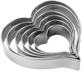 MrCookie Heart Cookie Cutters Set,6pc,Thickened Stainless Steel by MrCookie