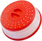 Pack of 2 Collapsible Microwave Food Cover, Splatter Guard, Vented Microwave Lid - Image 2