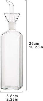 LandHope Oil Bottle Glass Olive Oil Dispenser Bottle Glass Cooking Oil Vinegar - Image 6