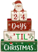Christmas Countdown Decorations Indoor, Christmas Table Decor for Home by Unknown
