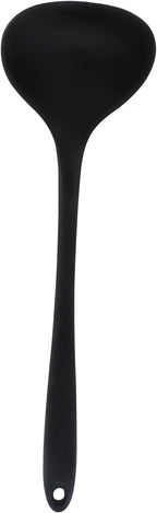 Jiozermi Silicone Soup Ladle, 12-Inch Long Handle Ladle Spoon, Heat Resistant by Jiozermi