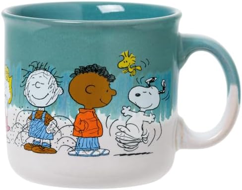 Silver Buffalo Peanuts Snoopy, Reactive Glaze Camper Mug, 20oz - Image 2