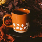 Sweet Water Decor Fall Mug Handcrafted Stoneware Coffee Mug with Autumn Leaves Design, 14 oz - Cozy and Stylish Fall Coffee Mugs - Unique Durable Fall Mugs for Autumn - Perfect Fall Mug for Gifting - Image 3
