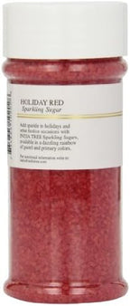 India Tree Red Sparkling Sugar, 5.63 oz | Vibrant Decorating Sugar for Holiday Baking, Cakes & Cookies - Image 3
