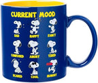 Silver Buffalo Peanuts Snoopy Current Mood Emotions, Ceramic Mug, 20oz by SilverBuffalo