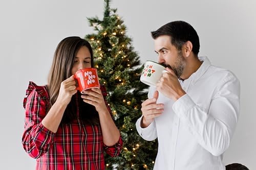 Pearhead Ho Ho Ho Christmas Camper Mug, Holiday Coffee Cup, Christmas Home Décor, Holiday Gifts, Seasonal Coffee Mug, Stocking Stuffer Gift Ideas, Microwave And Dishwasher Safe (Pack of 2) - Image 4