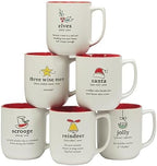 Certified International Christmas Fun Red Sayings 16 oz. Mugs, Set of 6 Assorted Designs - Image 2