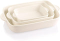 Sweejar Casserole Dishes for Oven, Ceramic Bakeware Set of 3, Lasagna Pan Deep by Sweejarco1949