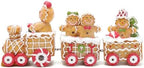 Hodao 9.25 in Christmas Gingerbread Man Train Decoration, Xmas Gift - Image 2