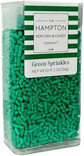 Bright Green Sprinkles Jimmies 2 oz, Sprinkles For Cake Decorating, Baking, Ice Cream & More, The Hampton Candy Company by TheHamptonPopcornCandyCompany