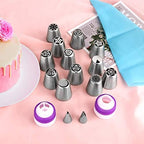Russian Piping Tips Set, 47 Pcs Flower Cake Decorating Kit with Icing Bags - Image 7