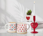 Abbott Collection Wide Base Mug with Hearts - Image 2