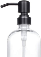 2 Pack Thick Clear Glass Pint Jar Soap Dispenser - Image 2