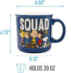 Silver Buffalo Peanuts Squad Ceramic Camper Mug, Classic Drinkware, 20oz - Image 2