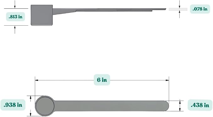 6.5 mL Long Handle Plastic Measuring Spoon - Image 2