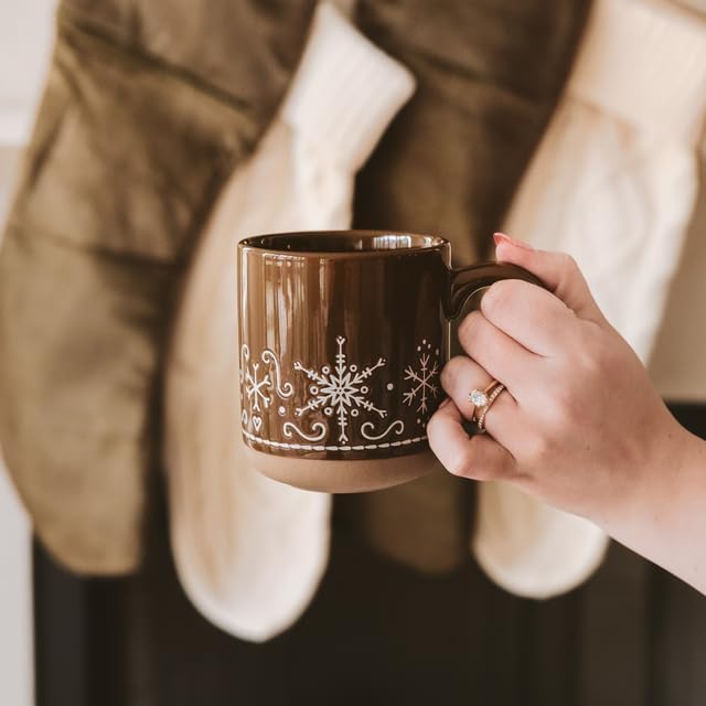 Sweet Water Decor Gingerbread Coffee Mug, 14oz Stoneware Christmas Mug, Dishwasher & Microwave Safe, Large Holiday Winter Cup for Coffee, Tea & Hot Chocolate, Stocking Stuffer Gifts for Women - Image 5