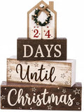 Christmas Countdown Decorations Indoor, Christmas Table Decor for Home by Unknown