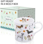 Cute Dog Coffee Mug, 12 oz Premium New Bone China Tankard Coffee Tea Mug, Holiday and Birthday Gift for Women, Dog Lovers, Dog Moms and Best Friends, Designed in England by Harvest Green Studio - Image 4