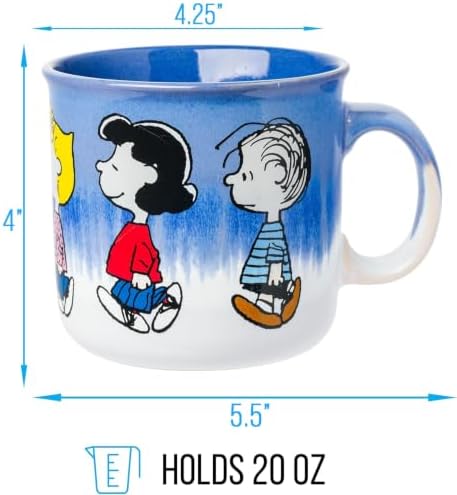 Silver Buffalo Peanuts Charlie Brown, Reactive Glaze Camper Mug, 20oz - Image 2