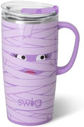 Swig Life 22oz Insulated Travel Mug with Handle & Lid, Boo Crew Mummy by SwigLife