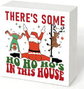 There's Some Ho Ho Ho's in This House Sign, Funny Christmas Wood Box Decor by Unknown