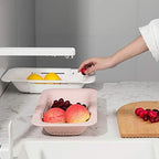 NIWWIN Collapsible Kitchen Colander Strainer, Expandable Over the Sink Colander - Image 7