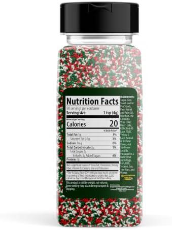 Unpretentious, Sprinkles: Holiday Jimmies, 12 Oz - Image 2