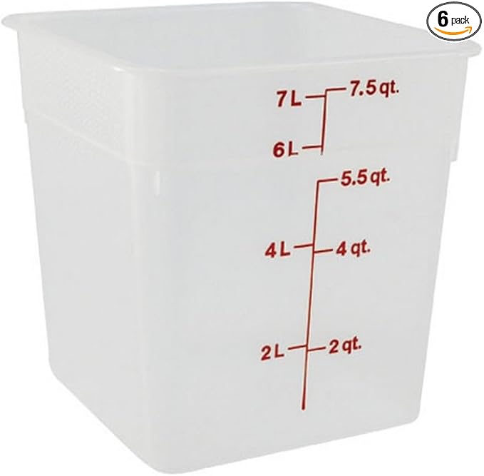 Cambro (8SFSPP190 8 qt Polypropylene Food Storage Container by CambroManufacturing