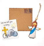 Jesus Easter Basket Stuffers, He is Risen, Easter Jesus Gifts, Christian Card with envelopes, - Image 2