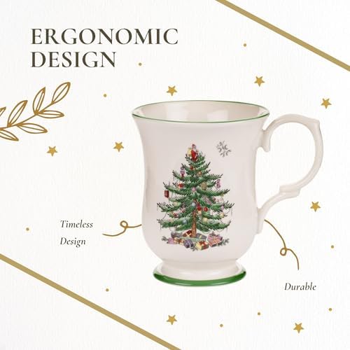 Spode Christmas Tree Romantic-Shaped Footed Mug – 12 Oz - Image 6