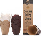 Bake Choice 200pcs Tulip Cupcake Liners, Standard Size, Mix Color by BakeChoice