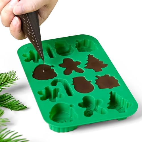 Christmas Chocolate Silicone Molds for Baking, 4 PCS - Image 4