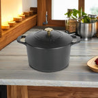 MARTHA STEWART Gatwick 7-Quart Enamel Cast Iron Dutch Oven Pot - Image 5
