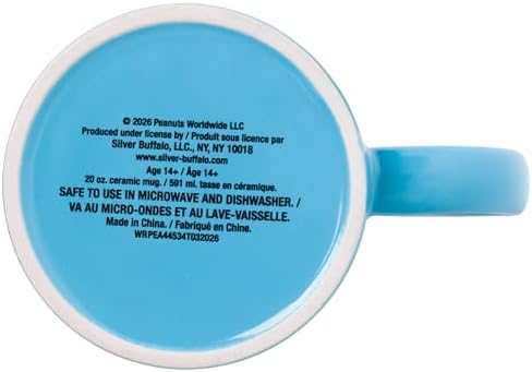 Silver Buffalo Peanuts Snoopy Person Your Dog Thinks, Ceramic Mug, 20oz - Image 4