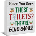 Christmas Bathroom Decorations - Funny Christmas Vacation Decor by EUDOSI