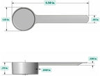 4 Teaspoon Long Handle Plastic Measuring Spoon - Image 2