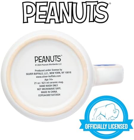 Silver Buffalo Peanuts Charlie Brown, Reactive Glaze Camper Mug, 20oz - Image 4